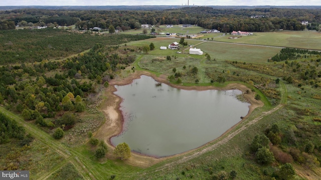 43086 Lucketts Rd, Leesburg, VA 20176 - birds eye view of property with a water view