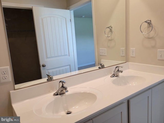 bathroom featuring vanity