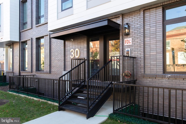 30 Kennedy St NW Unit 12, Washington, DC 20011 - property entrance with brick siding