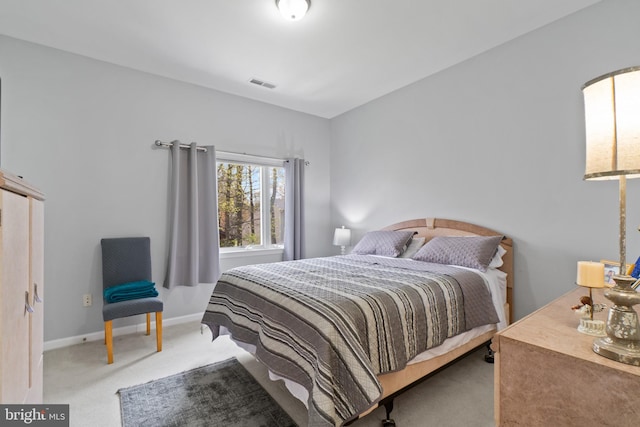 bedroom featuring carpet flooring