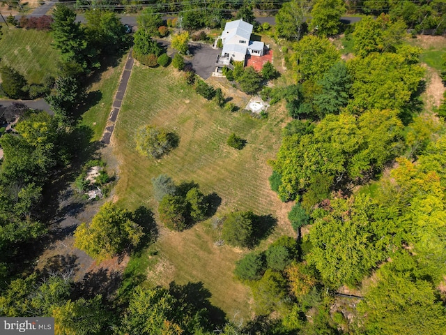 bird's eye view featuring a rural view