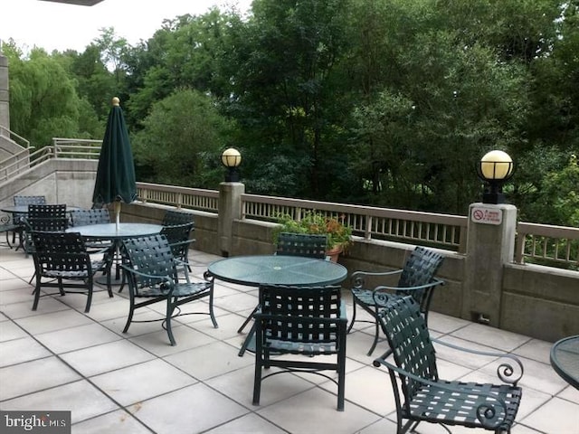 view of patio / terrace featuring outdoor dining space