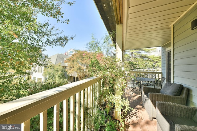 view of balcony