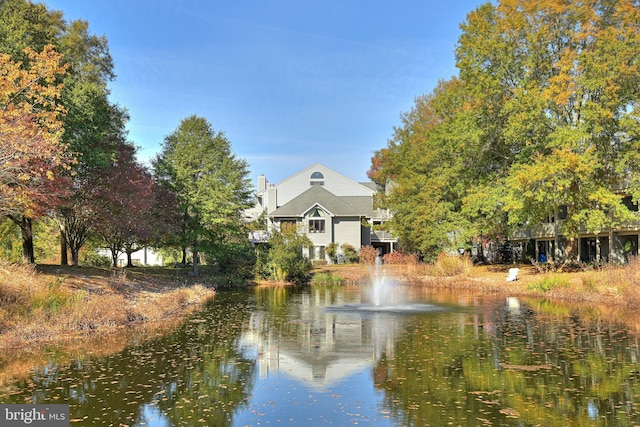 view of water feature