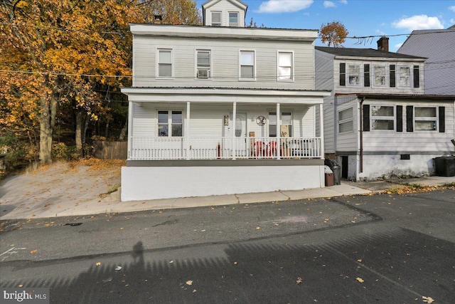 view of front of home with a porch