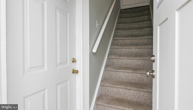 stairway with carpet