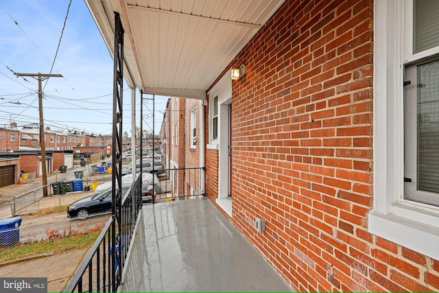 view of balcony