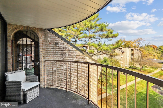 view of balcony