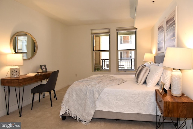 bedroom featuring carpet floors