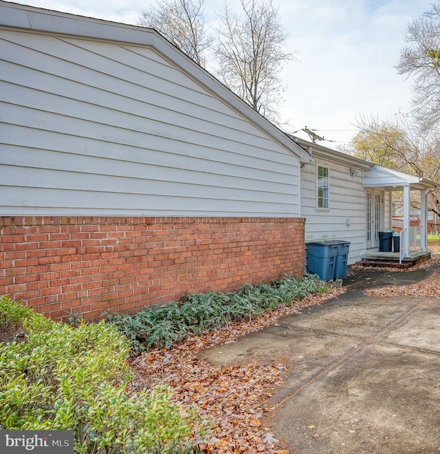 view of side of home