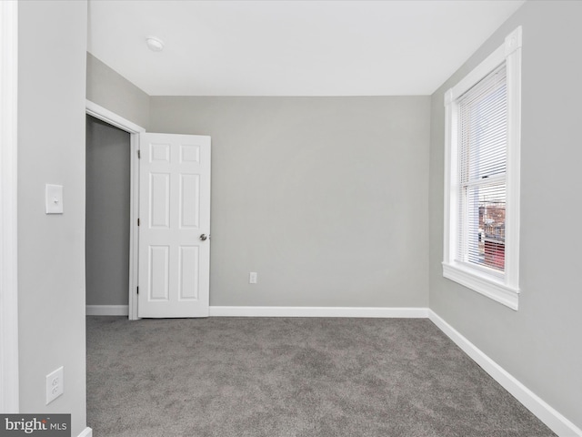 view of carpeted empty room