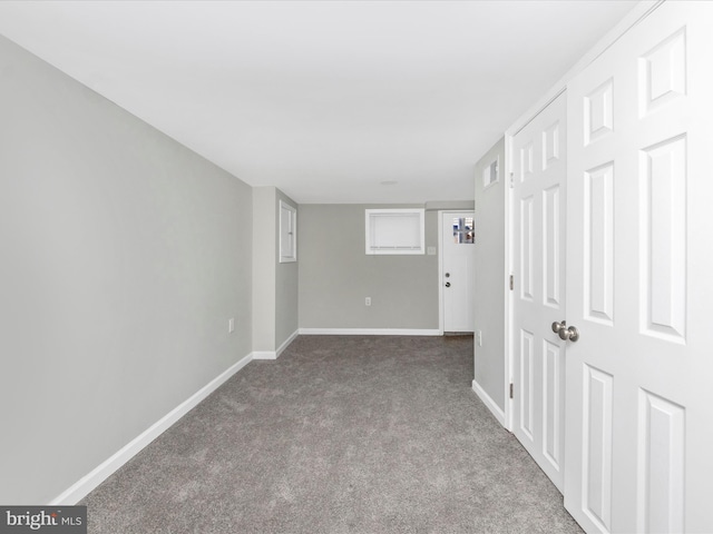 view of carpeted empty room