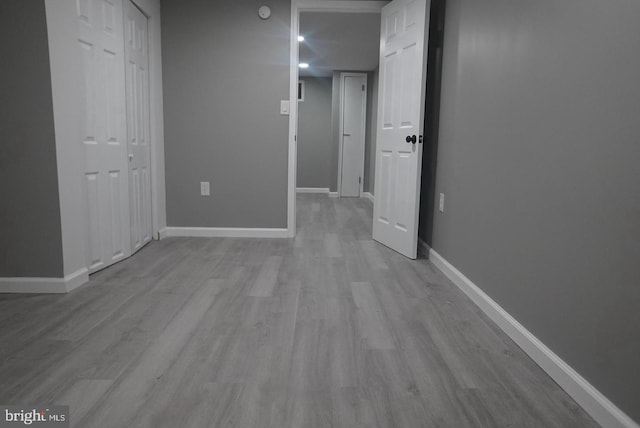 interior space with light wood-type flooring