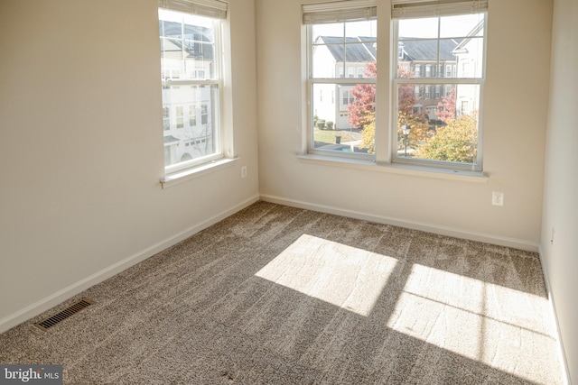 view of carpeted empty room