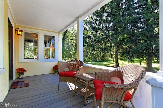 view of sunroom