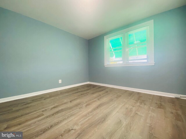 empty room featuring light hardwood / wood-style floors