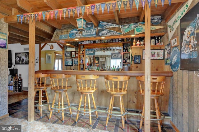 view of bar