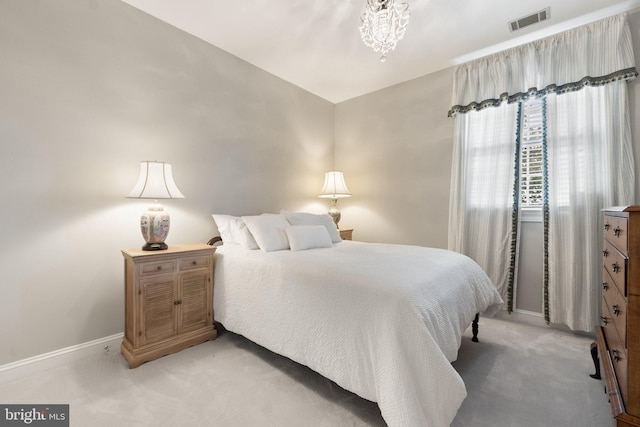 bedroom featuring carpet floors