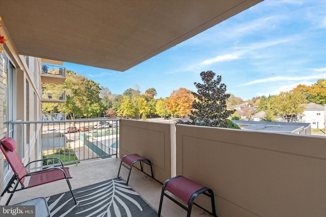 view of balcony