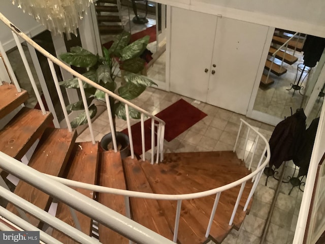 view of staircase