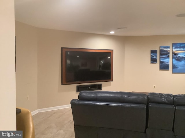 view of home theater room