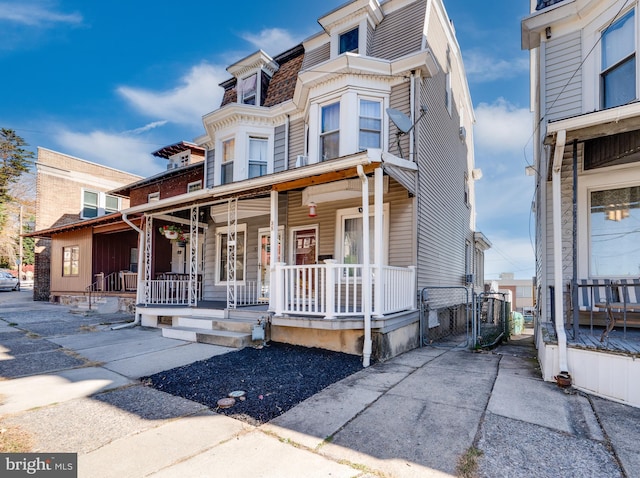 view of front of property with covered porch