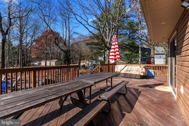 view of wooden terrace