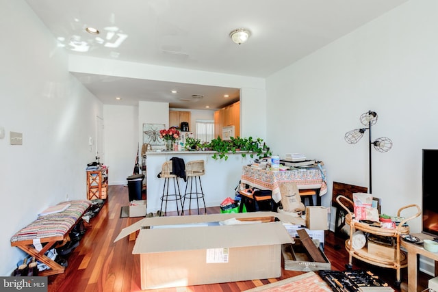 dining room featuring light hardwood / wood-style floors