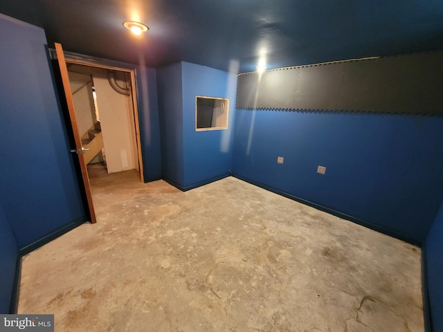 view of basement