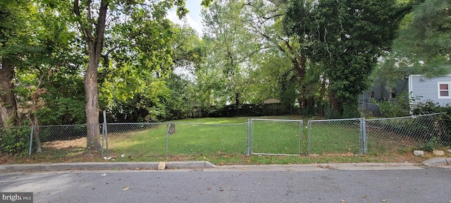 607 62nd Ave, Fairmount Heights, MD 20743 - view of yard featuring a gate and fence