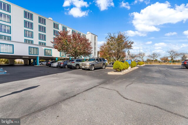 view of parking / parking lot