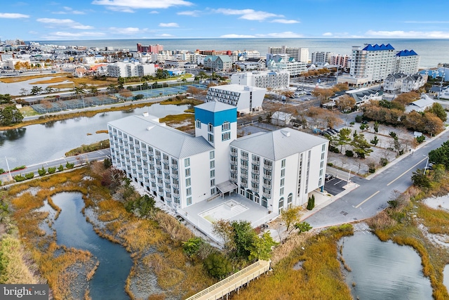 200 59th St Unit 506, Ocean City, MD 21842 - birds eye view of property with a water view and a city view