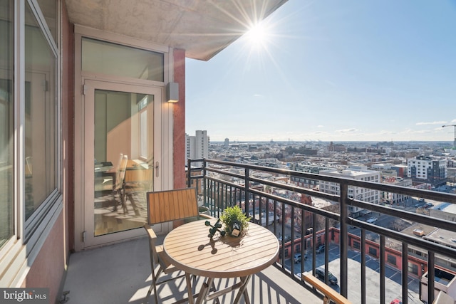 view of balcony