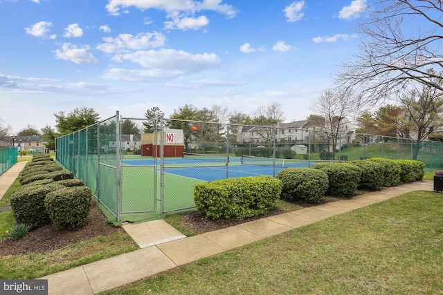 view of sport court