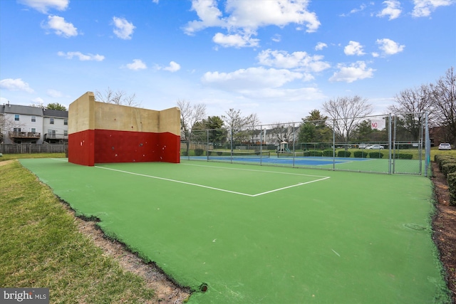 view of tennis court