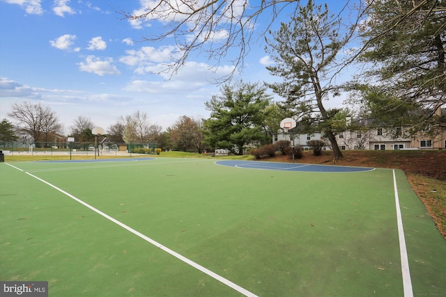 view of basketball court