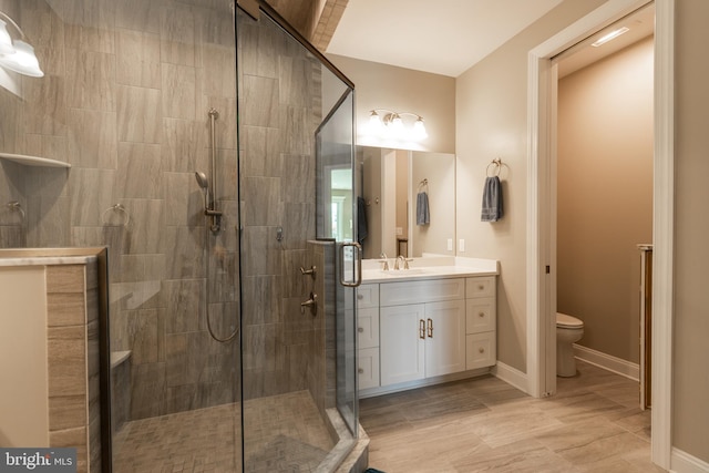 12920 Carmel Ave Unit 10, Ocean City, MD 21842 - bathroom with a shower stall, vanity, and toilet
