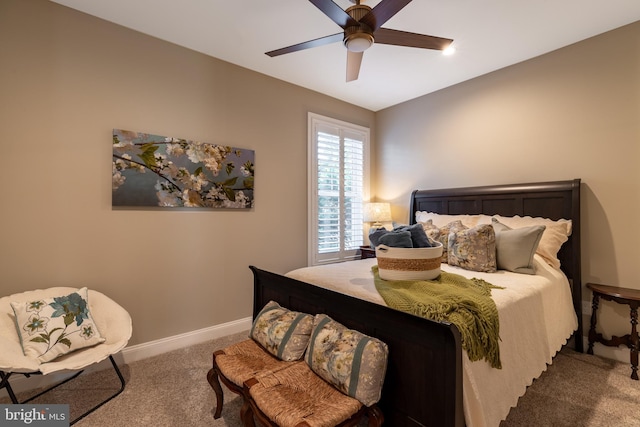 12920 Carmel Ave Unit 10, Ocean City, MD 21842 - carpeted bedroom featuring baseboards and a ceiling fan