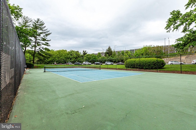 view of tennis court