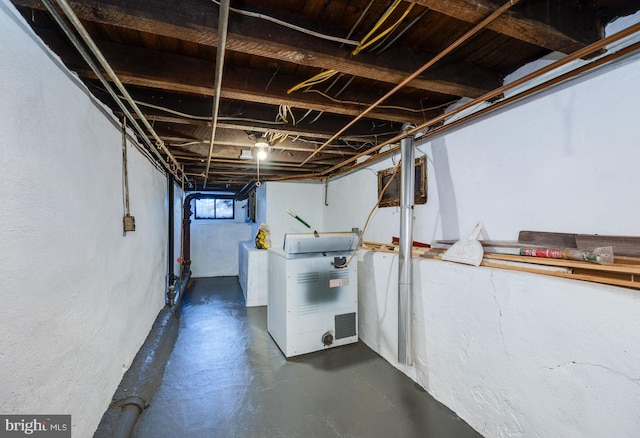 basement featuring washer / clothes dryer