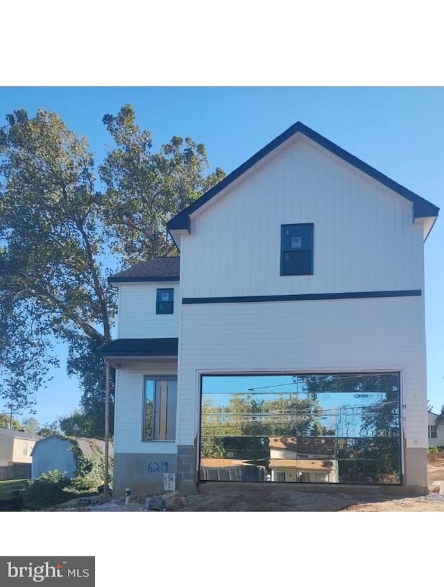 view of rear view of property