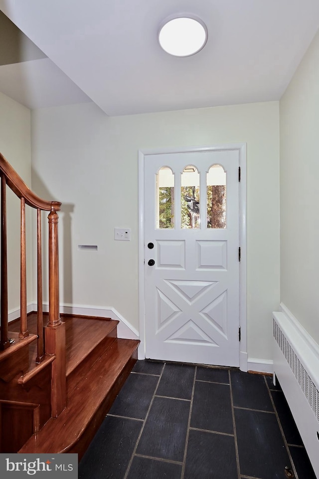 interior space with radiator