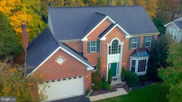 front of property featuring a garage