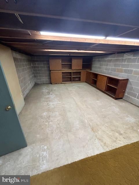 view of basement