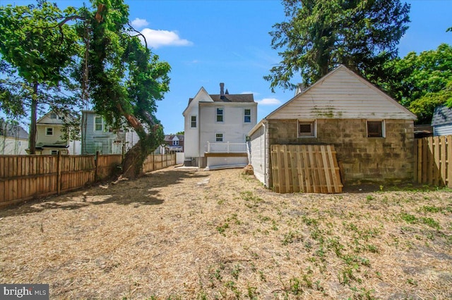 view of back of property