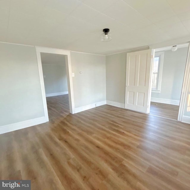 40 W Ridge St, Summit Hill, PA 18250 - spare room with baseboards and wood finished floors