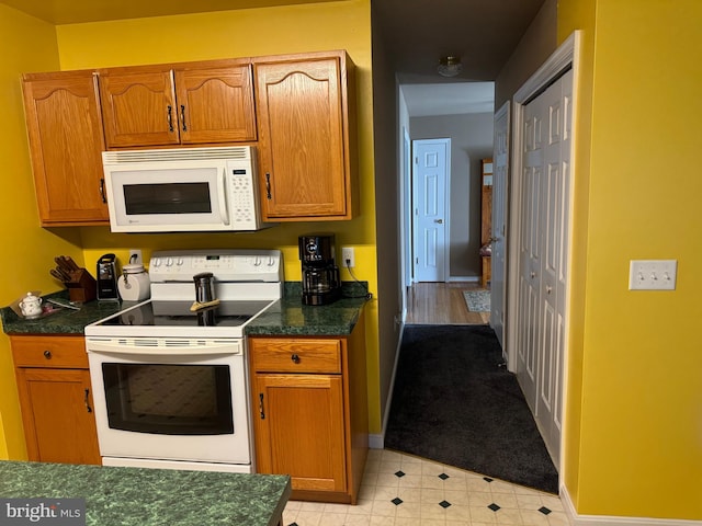 kitchen with white appliances