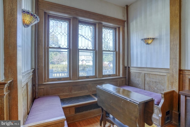 interior space featuring hardwood / wood-style flooring