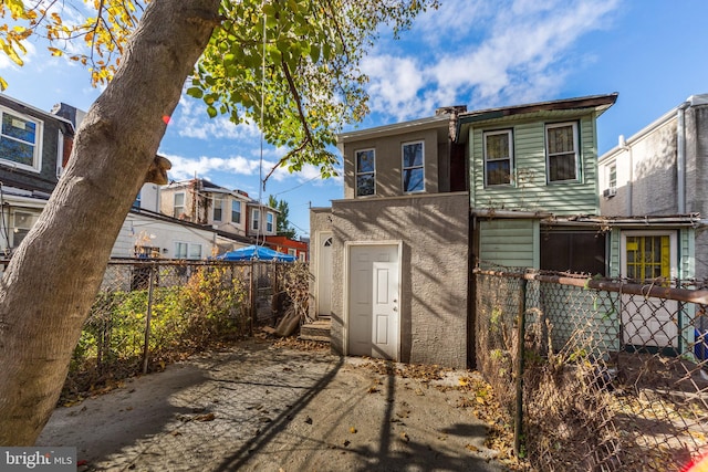 view of rear view of property