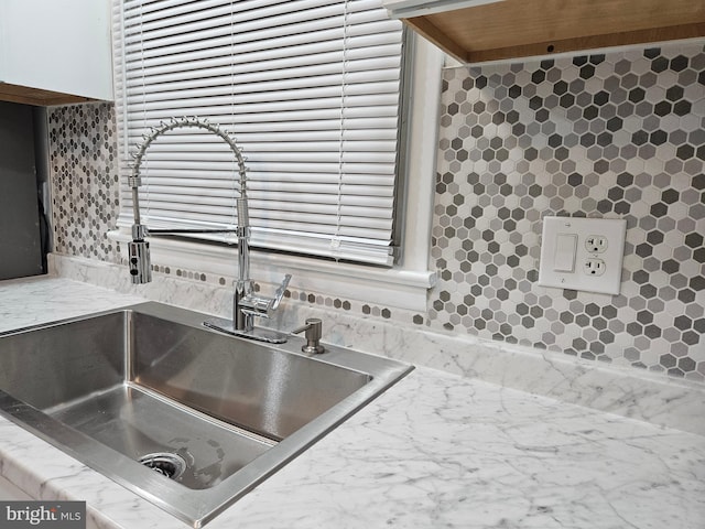 interior details with sink